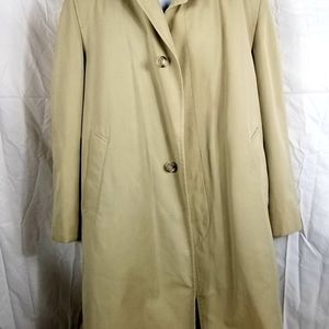 LONDON FOG MAINCOATS TAN & BROWN WARM ZIP LINER